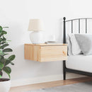 vidaXL Éjjeli asztal fiókkal Barna 37 x 35 x 18,5 cm Tömör fenyőfa