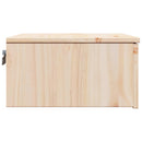 vidaXL Éjjeli asztal fiókkal Barna 37 x 35 x 18,5 cm Tömör fenyőfa