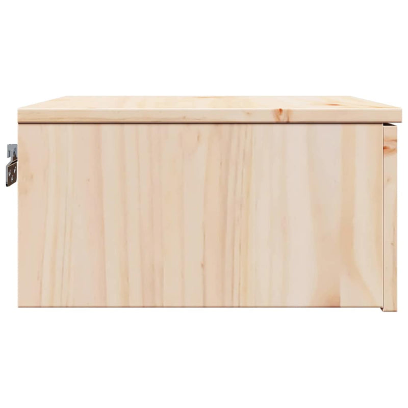 vidaXL Éjjeli asztal fiókkal Barna 37 x 35 x 18,5 cm Tömör fenyőfa