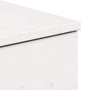 vidaXL Éjjeli asztal fiókkal Fehér 37 x 35 x 18,5 cm Tömör fenyőfa