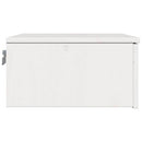 vidaXL Éjjeli asztal fiókkal Fehér 37 x 35 x 18,5 cm Tömör fenyőfa