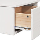 vidaXL Éjjeli asztal 2 pcs Fehér 37 x 35 x 18,5 cm Tömör fenyőfa