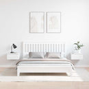 vidaXL Éjjeli asztal 2 pcs Fehér 37 x 35 x 18,5 cm Tömör fenyőfa