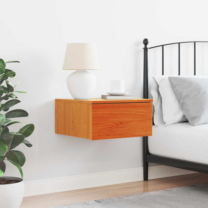 vidaXL Éjjeli asztal Faggyú barna 37 x 35 x 18,5 cm Tömör fenyőfa