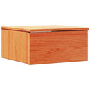 vidaXL Éjjeli asztal Faggyú barna 37 x 35 x 18,5 cm Tömör fenyőfa