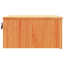 vidaXL Éjjeli asztal Faggyú barna 37 x 35 x 18,5 cm Tömör fenyőfa