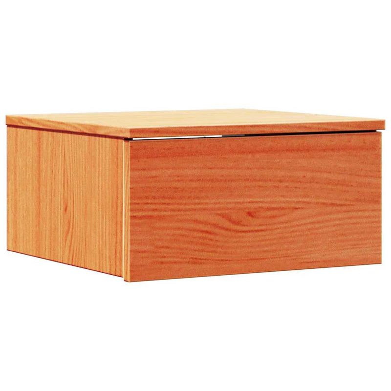 vidaXL Éjjeli asztal fiókkal 2 pcs Faggyú barna 37 x 35 x 18,5 cm