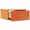 vidaXL Éjjeli asztal fiókkal 2 pcs Faggyú barna 37 x 35 x 18,5 cm