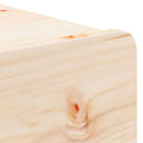 vidaXL Éjjeli asztal fiókkal Barna 44 x 32,5 x 40 cm Tömör fenyőfa