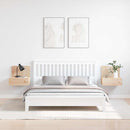 vidaXL Éjjeli asztal 2 pcs Barna 44 x 32,5 x 40 cm Tömör fenyőfa