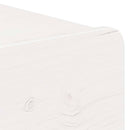 vidaXL Éjjeli asztal fiókkal Fehér 44 x 32,5 x 40 cm Tömör fenyőfa