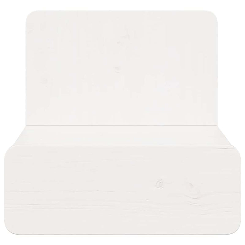 vidaXL Éjjeli asztal fiókkal Fehér 44 x 32,5 x 40 cm Tömör fenyőfa