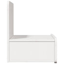 vidaXL Éjjeli asztal fiókkal Fehér 44 x 32,5 x 40 cm Tömör fenyőfa