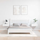 vidaXL Éjjeli asztal 2 pcs Fehér 44 x 32,5 x 40 cm Tömör fenyőfa