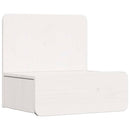 vidaXL Éjjeli asztal 2 pcs Fehér 44 x 32,5 x 40 cm Tömör fenyőfa