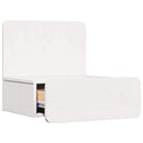 vidaXL Éjjeli asztal 2 pcs Fehér 44 x 32,5 x 40 cm Tömör fenyőfa