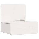 vidaXL Éjjeli asztal 2 pcs Fehér 44 x 32,5 x 40 cm Tömör fenyőfa