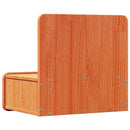 vidaXL Éjjeli asztal Faggyú barna 44 x 32,5 x 40 cm Tömör fenyőfa