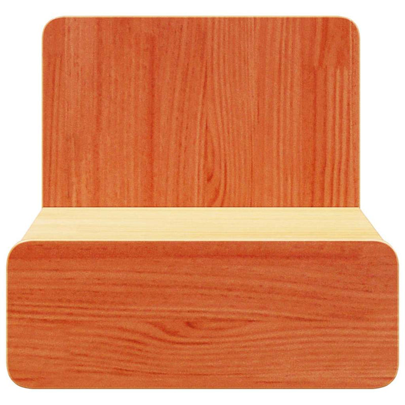 vidaXL Éjjeli asztal Faggyú barna 44 x 32,5 x 40 cm Tömör fenyőfa