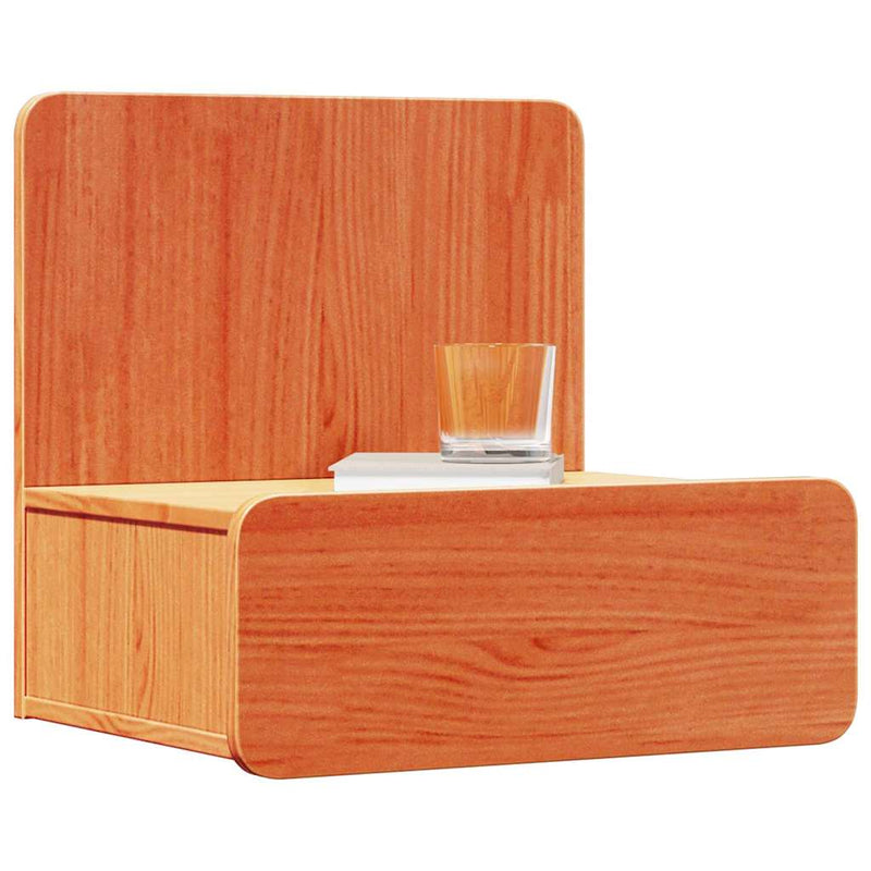 vidaXL Éjjeli asztal Faggyú barna 44 x 32,5 x 40 cm Tömör fenyőfa