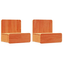 vidaXL Éjjeli asztal fiókkal 2 pcs Faggyú barna 44 x 32,5 x 40 cm