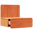 vidaXL Éjjeli asztal fiókkal 2 pcs Faggyú barna 44 x 32,5 x 40 cm