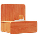 vidaXL Éjjeli asztal fiókkal 2 pcs Faggyú barna 44 x 32,5 x 40 cm