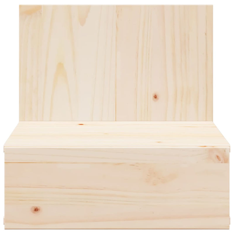 vidaXL Éjjeli asztal fiókkal Barna 42 x 32,5 x 40 cm Tömör fenyőfa