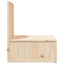 vidaXL Éjjeli asztal fiókkal Barna 42 x 32,5 x 40 cm Tömör fenyőfa