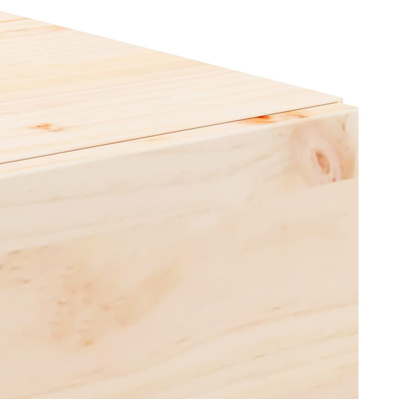 vidaXL Éjjeli asztal 2 pcs Barna 42 x 32,5 x 40 cm Tömör fenyőfa