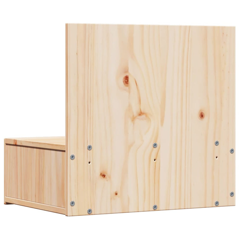 vidaXL Éjjeli asztal 2 pcs Barna 42 x 32,5 x 40 cm Tömör fenyőfa