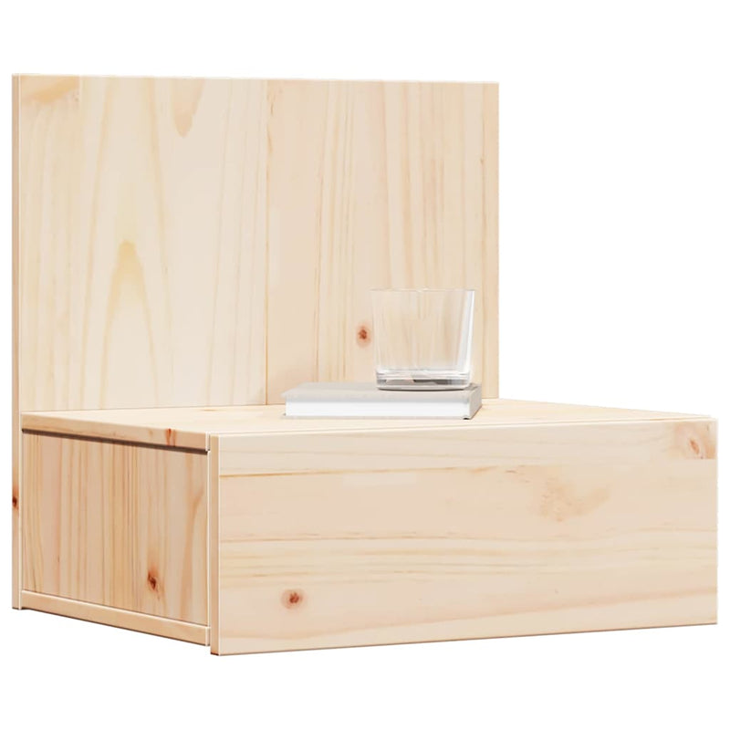 vidaXL Éjjeli asztal 2 pcs Barna 42 x 32,5 x 40 cm Tömör fenyőfa