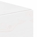 vidaXL Éjjeli asztal 2 pcs Fehér 42 x 32,5 x 40 cm Tömör fenyőfa