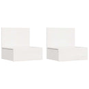 vidaXL Éjjeli asztal 2 pcs Fehér 42 x 32,5 x 40 cm Tömör fenyőfa