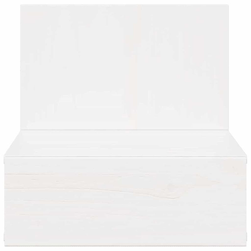 vidaXL Éjjeli asztal 2 pcs Fehér 42 x 32,5 x 40 cm Tömör fenyőfa