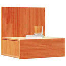 vidaXL Éjjeli asztal Faggyú barna 42 x 32,5 x 40 cm Tömör fenyőfa