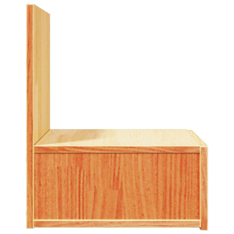 vidaXL Éjjeli asztal Faggyú barna 42 x 32,5 x 40 cm Tömör fenyőfa