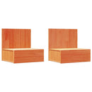 vidaXL Éjjeli asztal fiókkal 2 pcs Faggyú barna 42 x 32,5 x 40 cm