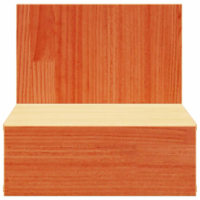 vidaXL Éjjeli asztal fiókkal 2 pcs Faggyú barna 42 x 32,5 x 40 cm