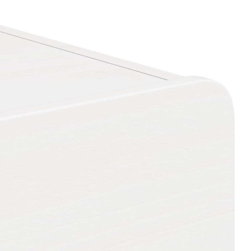 vidaXL Éjjeli asztal fiókkal Fehér 39 x 34 x 16,5 cm Tömör fenyőfa