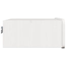 vidaXL Éjjeli asztal fiókkal Fehér 39 x 34 x 16,5 cm Tömör fenyőfa