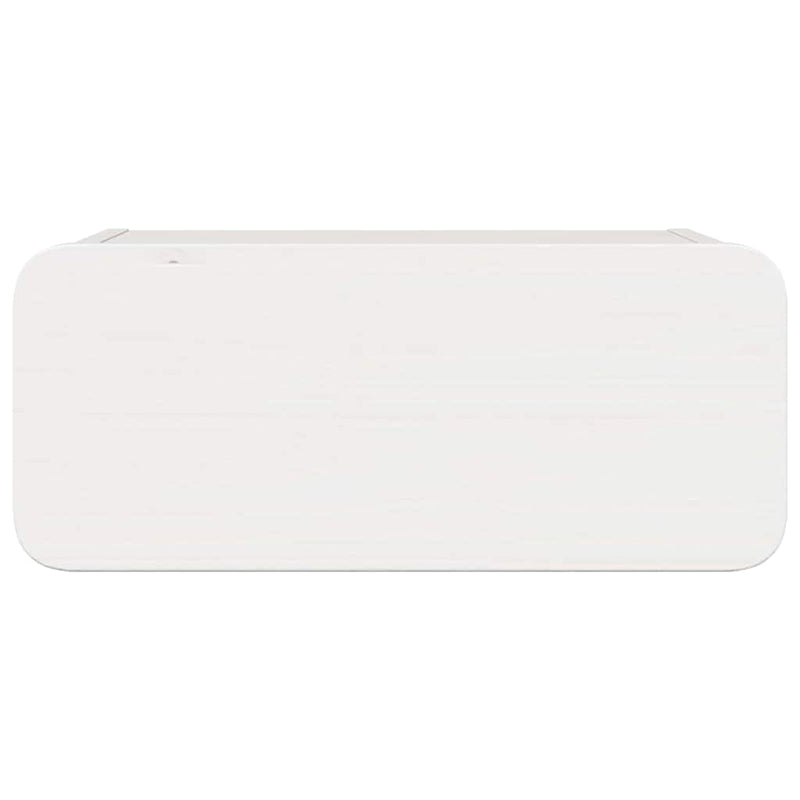 vidaXL Éjjeli asztal 2 pcs Fehér 39 x 34 x 16,5 cm Tömör fenyőfa