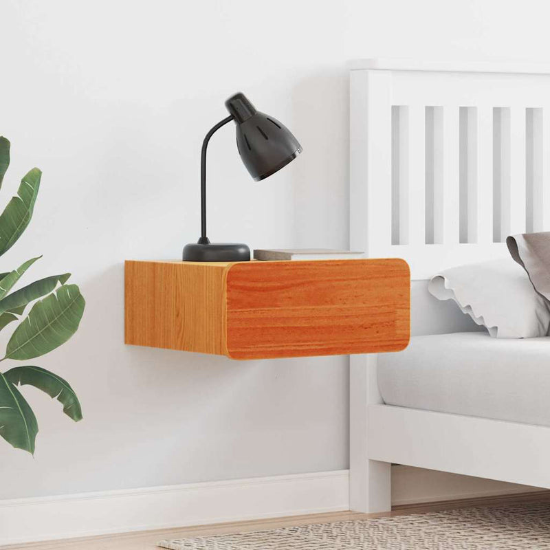 vidaXL Éjjeli asztal Faggyú barna 39 x 34 x 16,5 cm Tömör fenyőfa