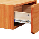 vidaXL Éjjeli asztal fiókkal 2 pcs Faggyú barna 39 x 34 x 16,5 cm