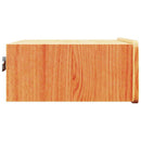 vidaXL Éjjeli asztal fiókkal 2 pcs Faggyú barna 39 x 34 x 16,5 cm