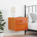 vidaXL Éjjeli asztal Faggyú barna 39 x 34 x 33 cm Tömör fenyőfa