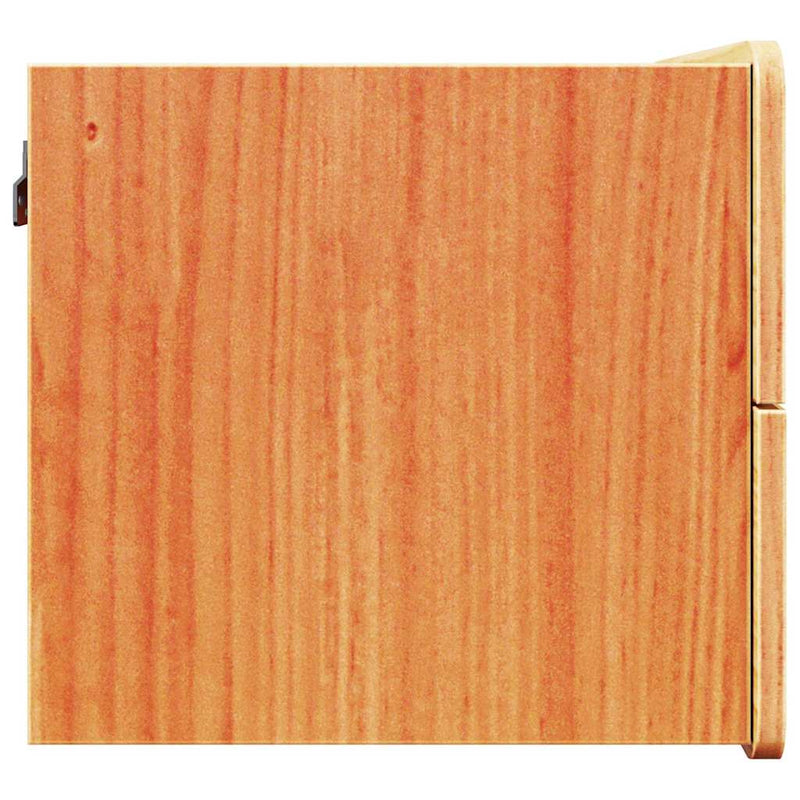 vidaXL Éjjeli asztal Faggyú barna 39 x 34 x 33 cm Tömör fenyőfa