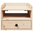 vidaXL Éjjeli asztal 2 pcs Barna 38 x 36 x 29,5 cm Tömör fenyőfa