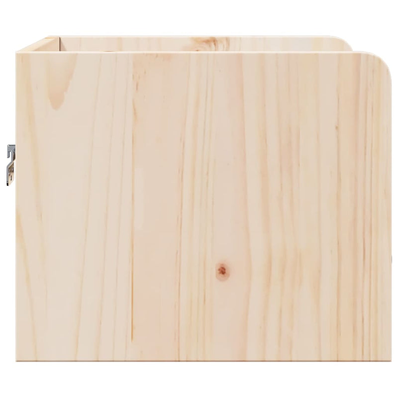 vidaXL Éjjeli asztal 2 pcs Barna 38 x 36 x 29,5 cm Tömör fenyőfa