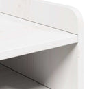 vidaXL Éjjeli asztal 2 pcs Fehér 38 x 36 x 29,5 cm Tömör fenyőfa